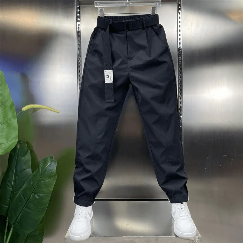 Pantaloni cropped moderni, cu croială relaxată, versatili, cu patchwork