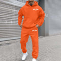 Set de hanorac și bluză sport de bărbați, căptușite cu fleece și imprimate
