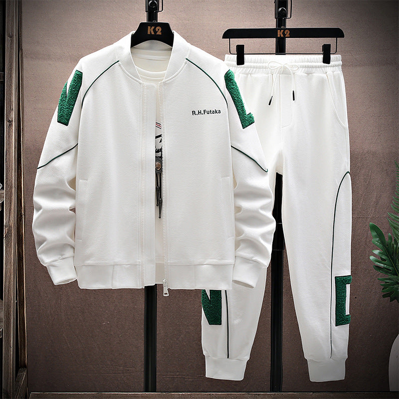 Uniformă de baseball brodată de primăvară și toamnă, pantaloni de gardă, set sport casual