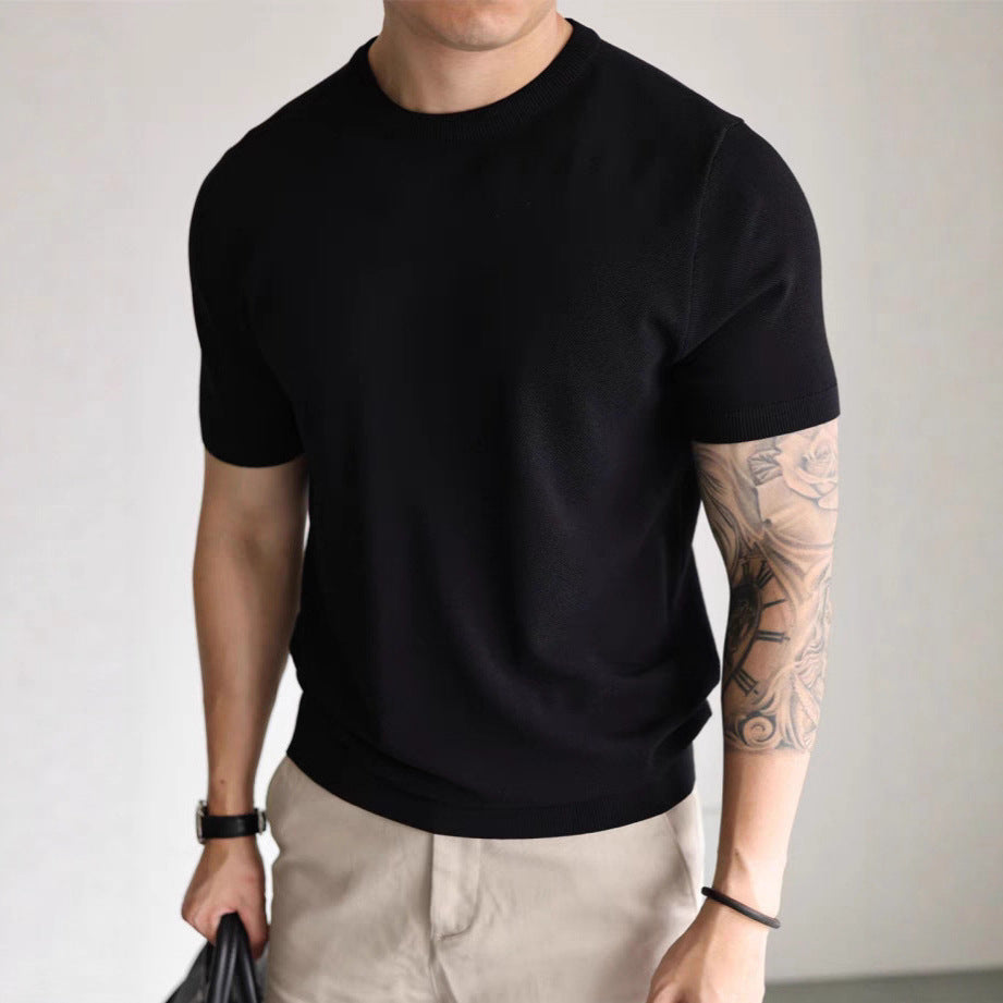 Tricou Casual De Lucru Cu Guler Mic Și Înalt